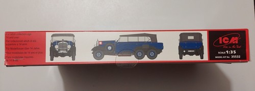 Mercedes Typ G4 (W31) with open cover - 1/35 - ICM - Photo 2/4
