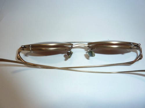 Monturas para gafas Kata VU BRK 48 16 ovaladas bronce clip solar lente pequeña - Imagen 9 de 10