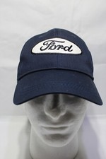 Vintage Infinity Headwear Ford Basic Navy Embroidered Logo Strapback Hat Cap