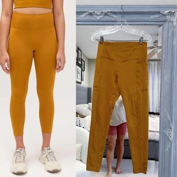 Mustard yellow top leggings outfit