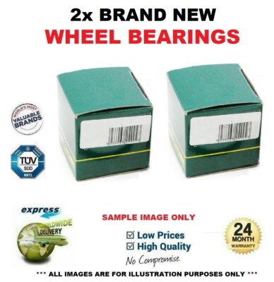 2x Rear Axle WHEEL BEARINGS for RENAULT CLIO I 1.8 Rsi 1995-1998