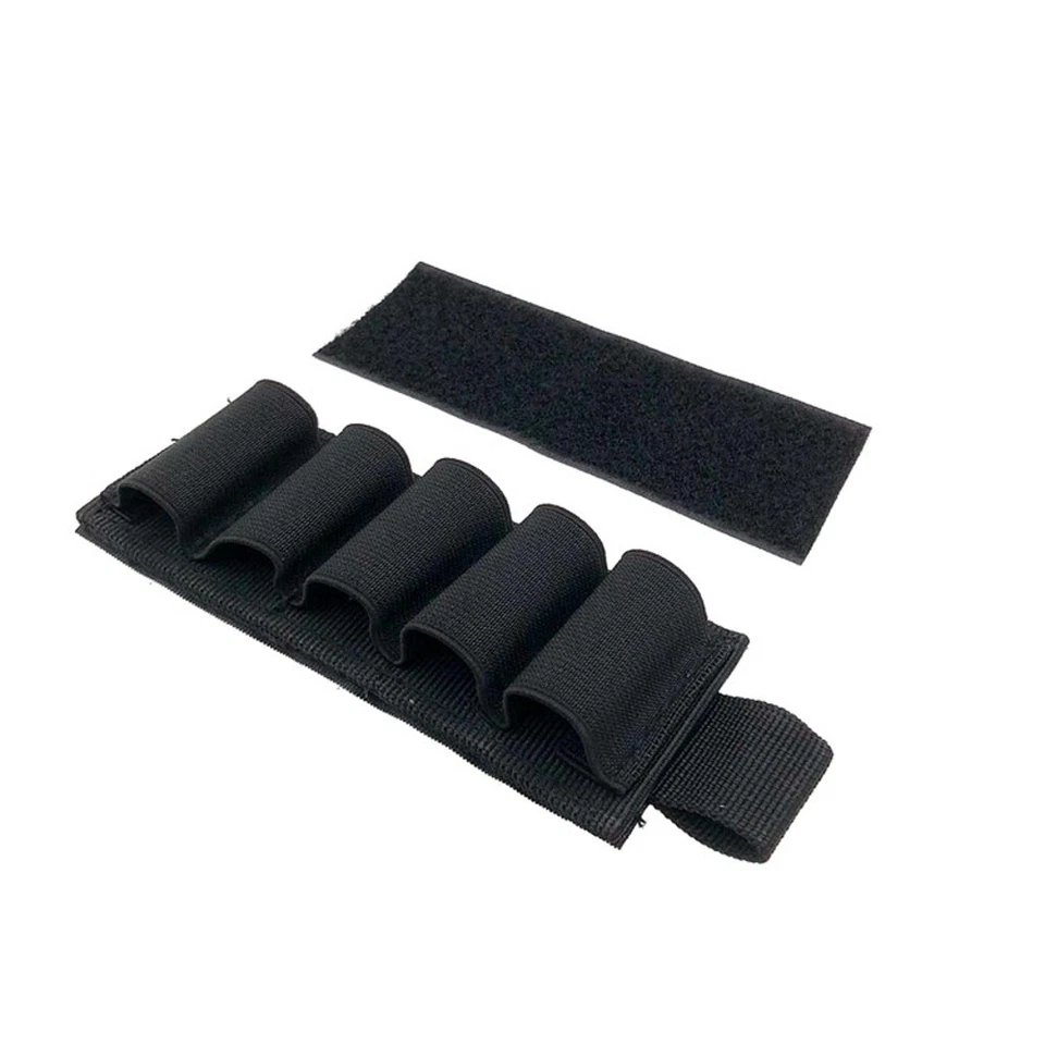 2x Tactical 5 Rounds 12/20GA Gauge Shotgun Shell Holder Gun Ammo Cartridge Pouch - Image 4 of 4
