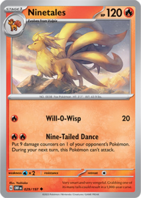1x Ninetales 029/197 Obsidian Flames Pokemon TCG Card NM | eBay
