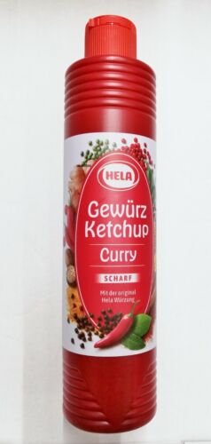 (6,11€/1L) Gewürz Ketchup Curry scharf  800 ml von Hela - Bild 1 von 1
