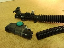 Lot of 2 Corrugated Scuba Hoses w/ Elbow Release Tusca damaged "C"