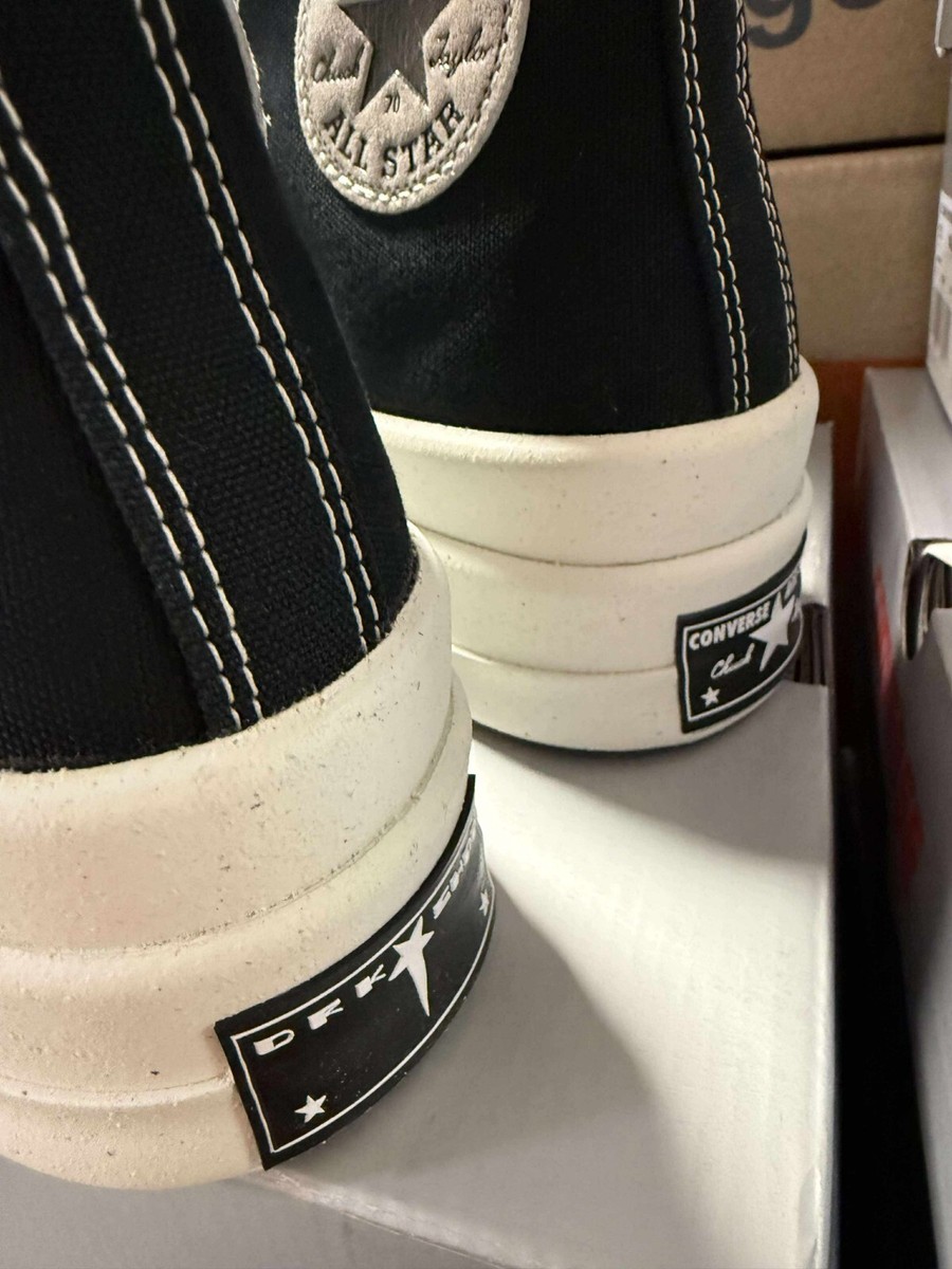SIZE 5 MENS / 7 WOMENS Rick Owens DRKSHDW DRKSTAR Chuck 70 High