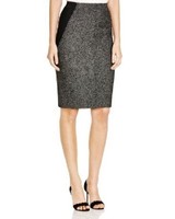 Elie Tahari Zandra Straight Pencil Skirt Black Tweed Knit Panel Size 2 $248 W4 on sale Elie Tahari Zandra Straight Pencil Skirt Black Tweed Knit Panel Size 2 $248 W4 on sale
