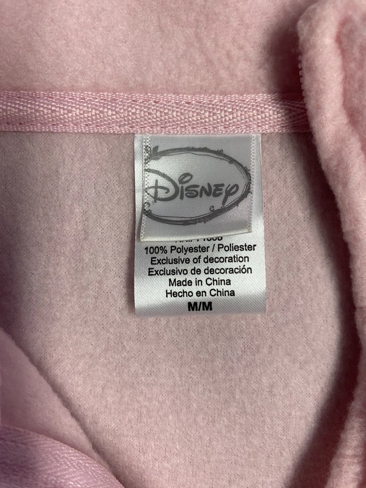 Disney Mujer Chaqueta de Vellón Cárdigan Suéter Campanilla Rosa Vellón Cremallera Med Foto 4 de 4
