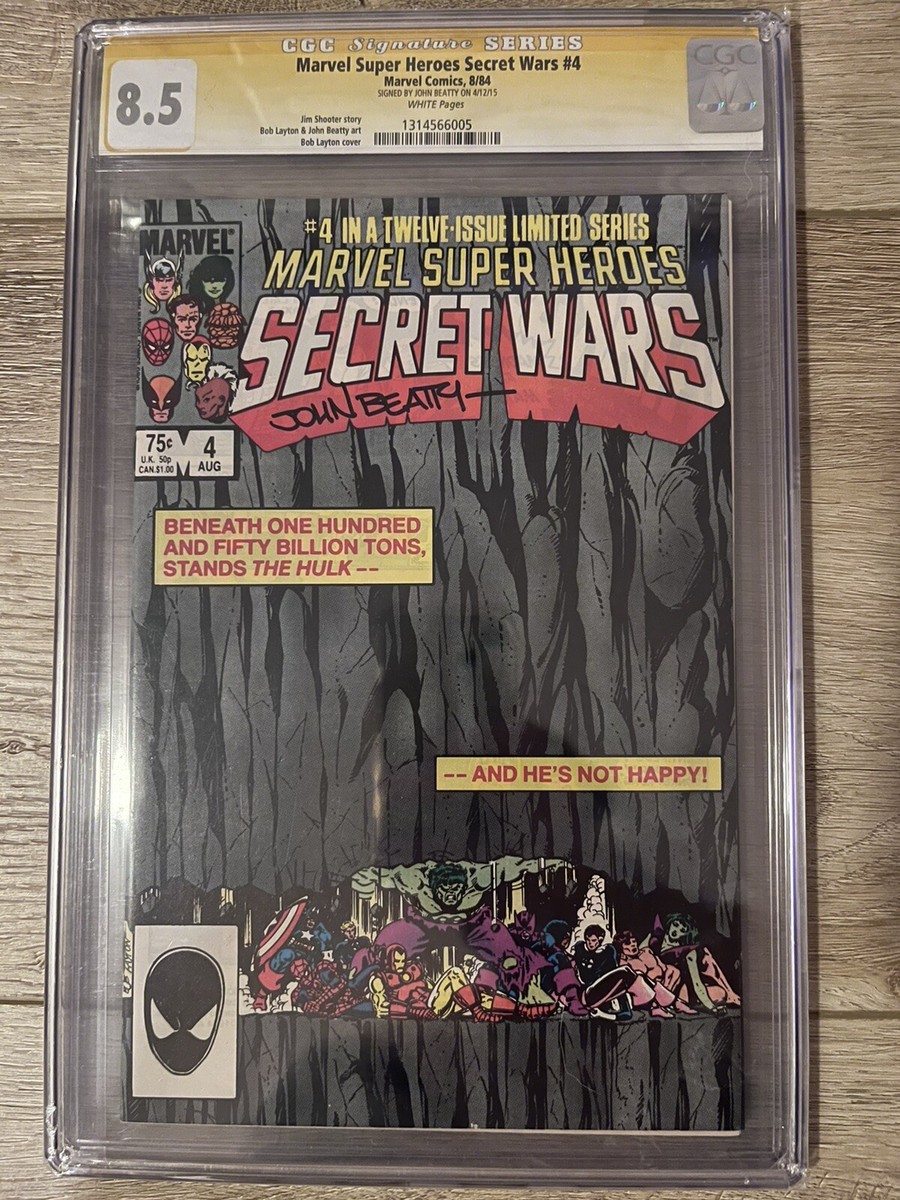 アメコミリーフ Secret Wars#4 CON Edition CGC9.2 Marvel Super Heroes Secret Wars #4 CGC SS 8.5 (Aug 1984