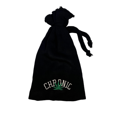 Old School 90s Tie Top Beanie Marijuana Chronic High Life