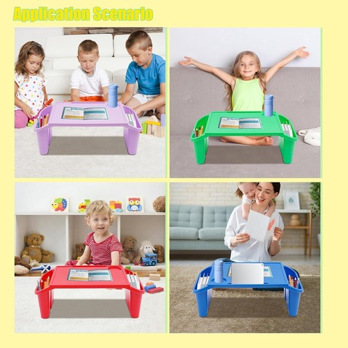 Multicolor Stackable Kids Lap Desk Trays - Perfect for Study & Play - 6 Pack - Bild 7 von 9
