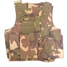 Chaleco táctico camuflaje soporte placa MOLLE bolsillo múltiple talla M/L