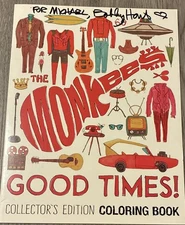 Bobby Hart SIGNED AUTOGRAPHED The Monkees Good Times Promo Coloring Book Rare