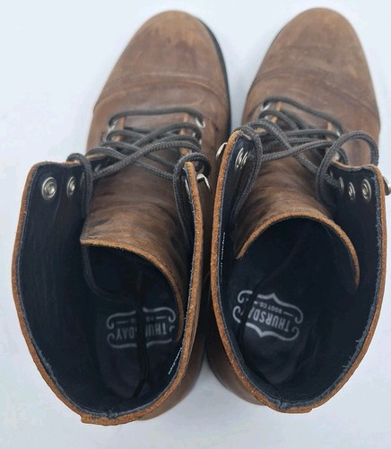 Thursday Mens Captain Handmade Brown Leather Boots 10.5 US - Picture 21 of 24