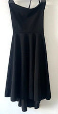 SHEIN Little Black Dress Size Medium 10 Open Crossover Tie Back