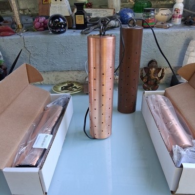 FX LUXOR LUMINAIRE COPPER VE 3LED PS-CU PENDANT DOWN LIGHT  PERFORATED NIB