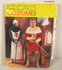 McCall's Costumes P308 Camelot / Crusader Pattern Men's L, XL  42-48 Uncut