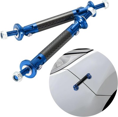 45mm Car Bumper Protector Splitter Strut Rod, Adjustable Front Rea Color: Blue