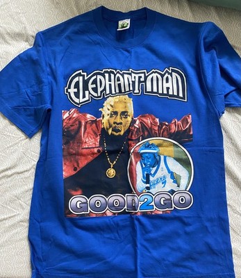 VTG Elephant Man Good 2 Go Royal Blue Rap Tee Sz L RAP TEE