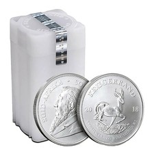 Krugerrand OFFICIAL South African Mint EMPTY Coin Tube (Holds 25 x 1 oz SILVER)