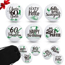 6 PCS Happy Birthday Funny Golf Balls Gift Set Professional Practice Men Kids