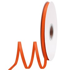 Orange Grosgrain Ribbon 1/4 Inch x 100 Yards Double Ribbon for Flower Bouquet...