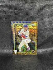 Trea Turner 2025 Topps Chrome Gilded GOLD WAVE REFRACTOR /75! Phillies!