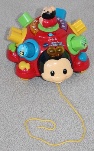 VTECH Crazy Legs Learning Bugs Musical Numbers Colors Shapes Toddler Pull Toy