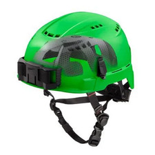 Milwaukee 48-73-1356 BOLT Green Vented Safety Helmet with IMPACT ARMOR Liner
