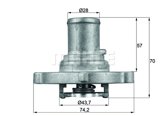 Mahle TI 122 87D Thermostat, KüHlmittel FüR Lancia Musa (350_)-image