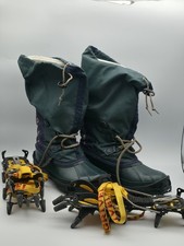 Stivali da neve donna Sorel taglia 10 con ramponi grivel vintage verde Canada