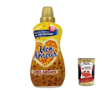 6x Felce Azzurra Mon Amour Weichspüler Konzentrat Argan 650 Mln+Polpa 400g