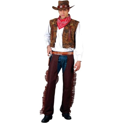 Wicked Costumes Western Cowboy Men's Wild West Fancy Dress Costume - Picture 1 of 5