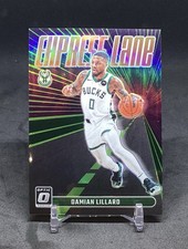 2023-24 Panini Optic Basketball Damian Lillard Lime Green Express Lane /149 