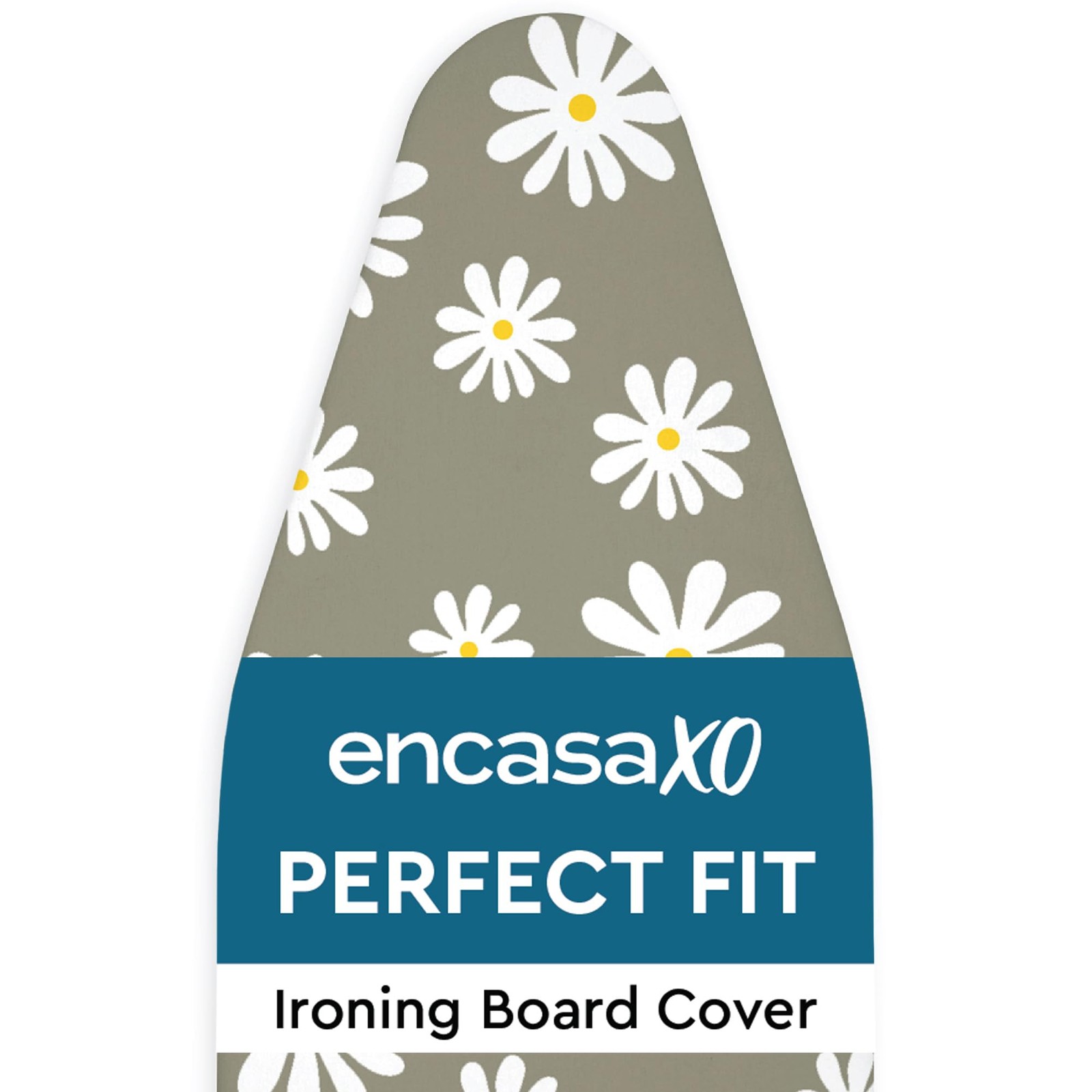 Encasa XO Ironing Board Covers and pad 112x34 cm- Thick 3mm Felt Padding, Drawst
