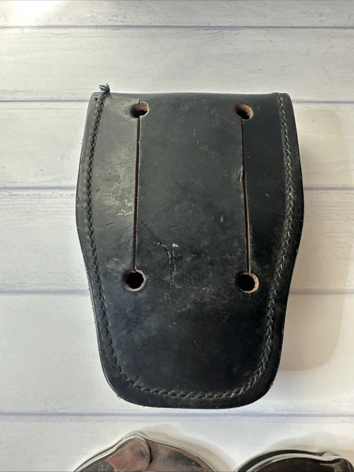 Vintage The Peerless Handcuff Co Pat. EE. UU. con llave Foto 4 de 4