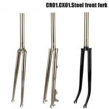  Road Bicycle 700c X 23C Steel Front Fork 28.6mm Caliper /Disc Brake Rigid Fork