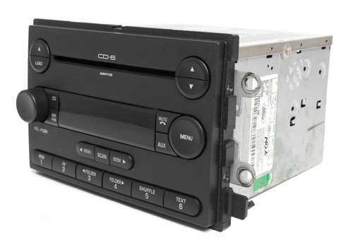 2005 Ford Freestyle AM FM Radio Receiver MP3 6 Disc Player Model 5F9T-18C815-HB - Picture 3 of 6