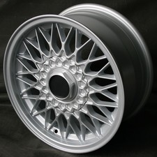 15 Zoll Felgen Kreuzspeiche 7x15" 5x120 ET20 72,6 Silber BMW 5 E12 6 E24 7 E2...