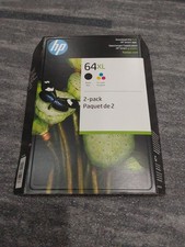 Genuine HP 64XL Black  Tricolor Combo Ink Cartridges X4D93BN Exp 10/2026 B