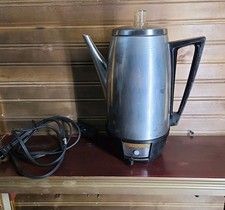 Vintage Fostoria 12 Cup Stainless Steel Percolator (Electric) 30 Day Warranty