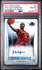 2012 Panini Prizm #35 Tristan Thompson Silver Prizms Rookie RC Auto /25 PSA 10