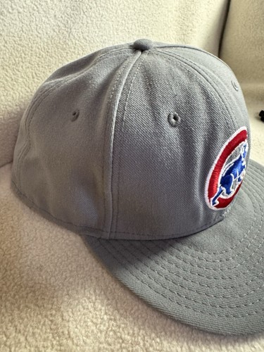 Chicago Cubs Gray New Era 9Fifty Hat Fitted 7 3/4 Walking Cub Logo Flat Billed - 第 5/19 張圖片