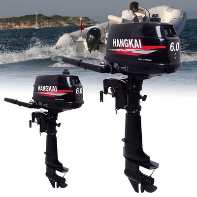 HANGKAI 2/4-Stroke 3.5/3.6/4/6/6.5/7 HP Boat Engine Outboard Motor Water Cooling