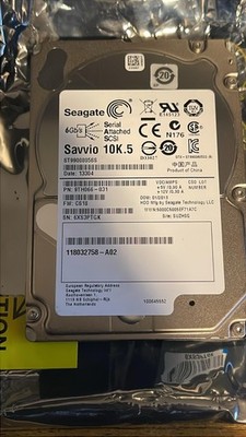 ST9900805SS Seagate 9TH066-31 900GB 10K RPM 6Gb/s 2.5''SAS HDD Hard Drive