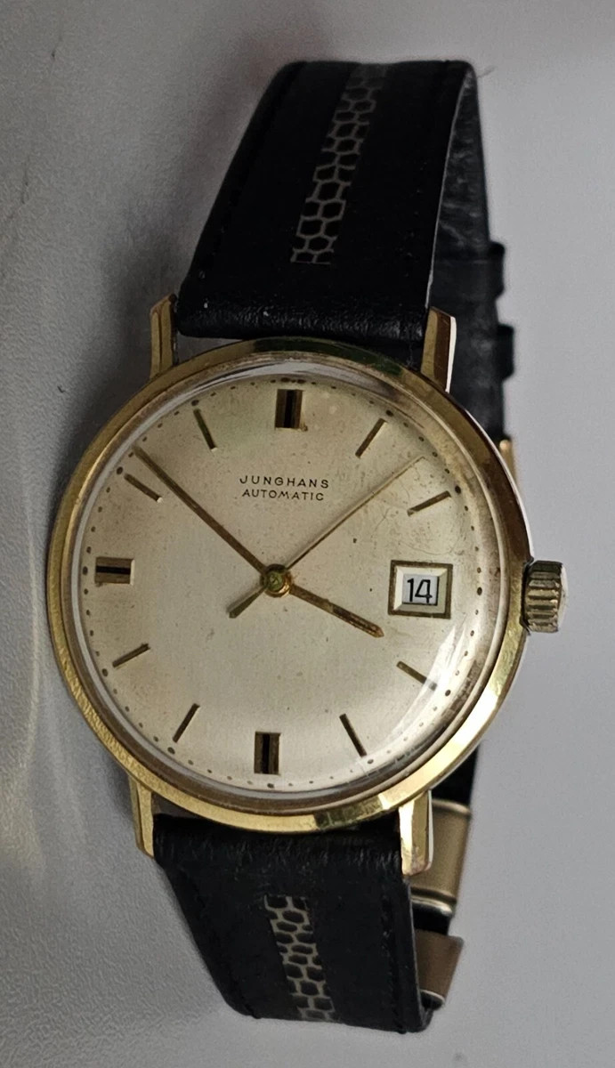 Junghans Automatic Waterproof Discu-Safe Gold-Pla… - image 10