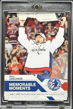 Alex Ovechkin RARE STANLEY CUP MOMENTS INVESTMENT CARD SSP CAPITALS MVP MINT