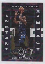 2020-21 Panini Illusions Instant Impact Emerald Anthony Edwards #7 02ez