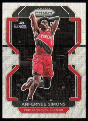 2021-22 Panini Prizm Silver Wave Anfernee Simons #168