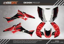 2007 2008 2009 TRX 300 EX Graphics Kit for HONDA 07 08 09 TRX300EX 300EX TRX300